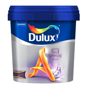 Sơn nội thất siêu cao cấp Dulux Ambiance 5 In 1 Superflexx Siêu Bóng Z611B lon 5L